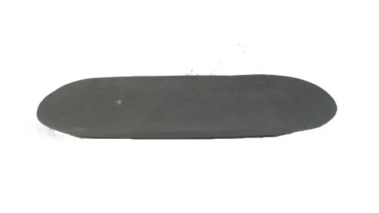 Dünne Platte dia. 15cm und aus Riverstone gefertigt 